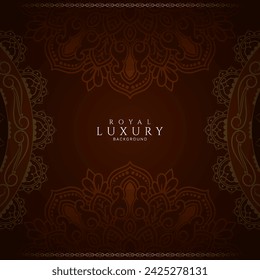 Stylish classic floral frame beautiful elegant background vector