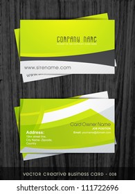 stylish clean and simple business card template