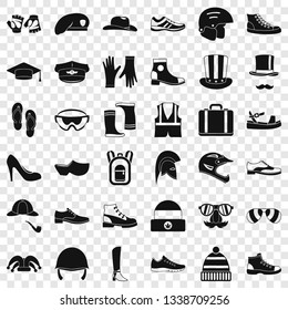 Stylish clothes icons set. Simple style of 36 stylish clothes vector icons for web for any design