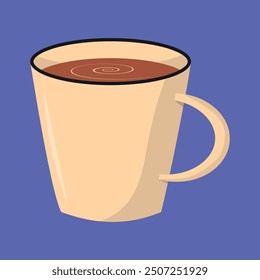 Stylish coffee cup vector illustration with a clean, modern design. Perfect for branding, digital artwork, and creative projects. High-quality, scalable, and easy to customize..