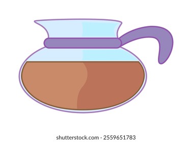 Stylish coffee pot featuring a unique design and color.
