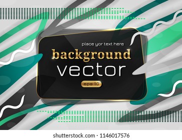 Stylish colorful abstract modern design. Vector illustration geometric backdrop. Dynamic style trends background for card banner poster. Frame for text modern art graphics.