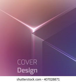 Stylish colorful background with soft gradients, lines, and glowing elements. Background texture with blurred and geometrical shapes. Abstract background for apps, presentations or corporate use.