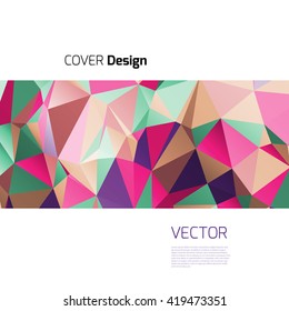 Stylish colorful background with colorful triangles and line. Abstract background texture with geometrical shapes. Abstract background for apps, presentations or corporate use.