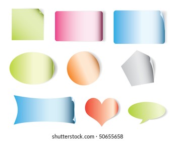 stylish, colorful, banner sketches