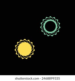 Stylish colorful circle vector logo template design 