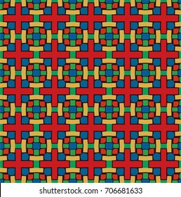 Stylish colorful fabric decorative pattern