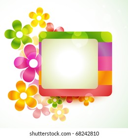 stylish colorful flower. Eps10 vector