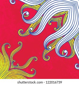 Stylish colorful frame vector background