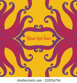 Stylish colorful frame vector background