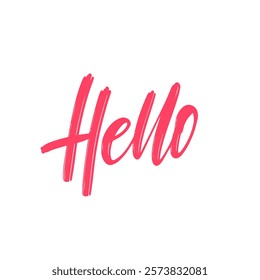A stylish and colorful Hello graphic that is perfect for branding purposes and engaging social media use