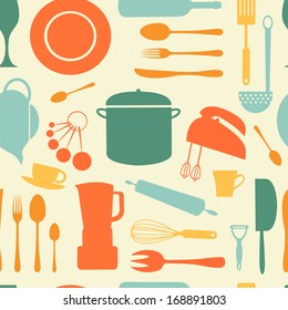 a stylish colorful kitchen background