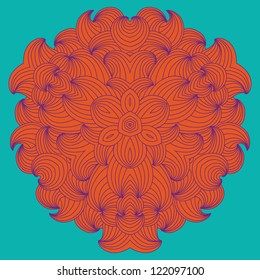 Stylish colorful ornamental vector background