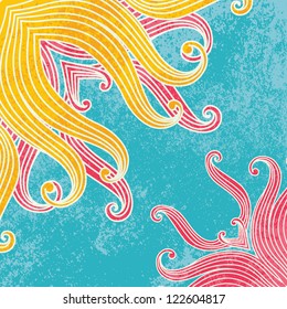 Stylish colorful ornamental vector background