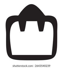 Stylish colorful vanity bag icon in elegant vector style, symbolizing fashion, makeup, and beauty. Ideal for cosmetic branding, travel kits, and personal care. EPS file included.