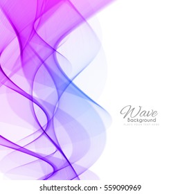 Stylish colorful wave background