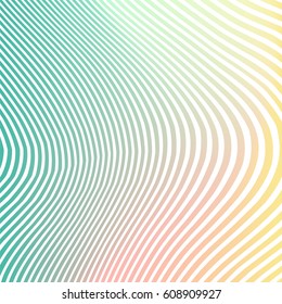 Stylish colorful waves with gradient fill