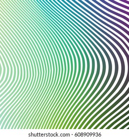 Stylish colorful waves with gradient fill