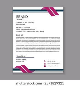 stylish company letterhead template for business identity