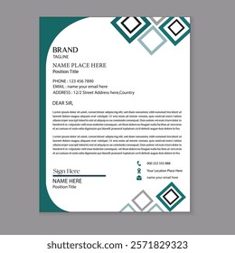 stylish company letterhead template for business identity