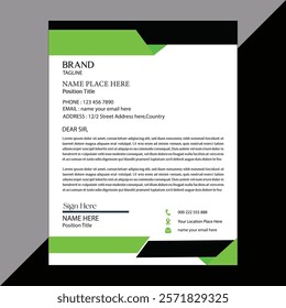 stylish company letterhead template for business identity