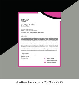 stylish company letterhead template for business identity