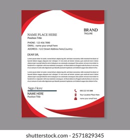 stylish company letterhead template for business identity