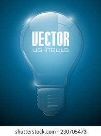 stylish conceptual digital light bulb idea design