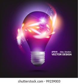 stylish conceptual digital light bulb design