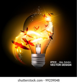 stylish conceptual digital light bulb design