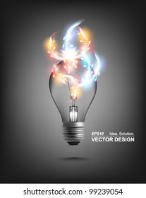 stylish conceptual digital light bulb design