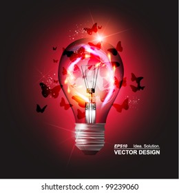 stylish conceptual digital light bulb design