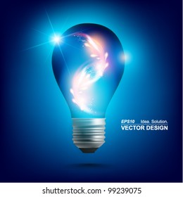 stylish conceptual digital light bulb design