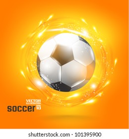 stylish conceptual digital soccer vector design