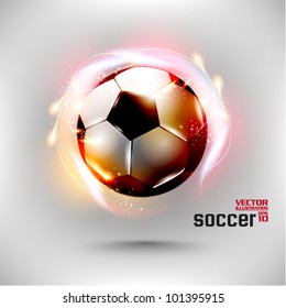 stylish conceptual digital soccer vector design