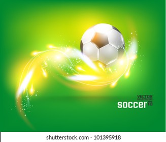 stylish conceptual digital soccer vector design