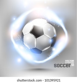 stylish conceptual digital soccer vector design