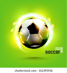 stylish conceptual digital soccer vector design