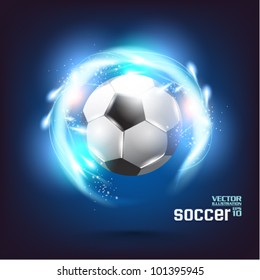 stylish conceptual digital soccer vector design