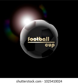 stylish conceptual digital soccer vector design