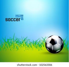stylish conceptual digital soccer vector design