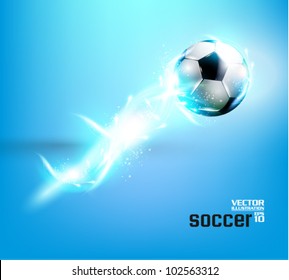 stylish conceptual digital soccer vector design