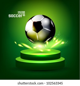 stylish conceptual digital soccer vector design