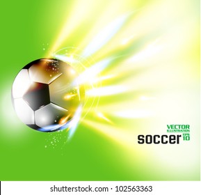 stylish conceptual digital soccer vector design