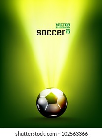 stylish conceptual digital soccer vector design