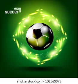 stylish conceptual digital soccer vector design