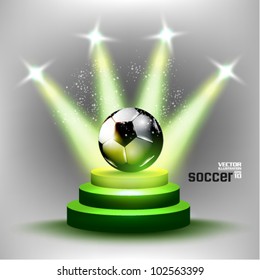 stylish conceptual digital soccer vector design