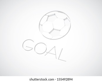 Stylish Conceptual Soccer. Vector Illustration