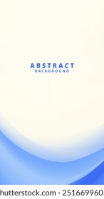 Stylish and contemporary abstract background with a flowing blue wave. Suitable for websites, presentations, and print designs.
