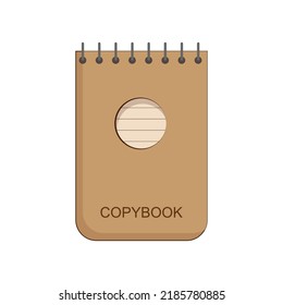 Libro de copias con estilo sobre fondo blanco